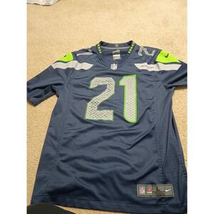 NFL Nike On The Field Seahawks Blue Jersey # 21 Almgren Size L